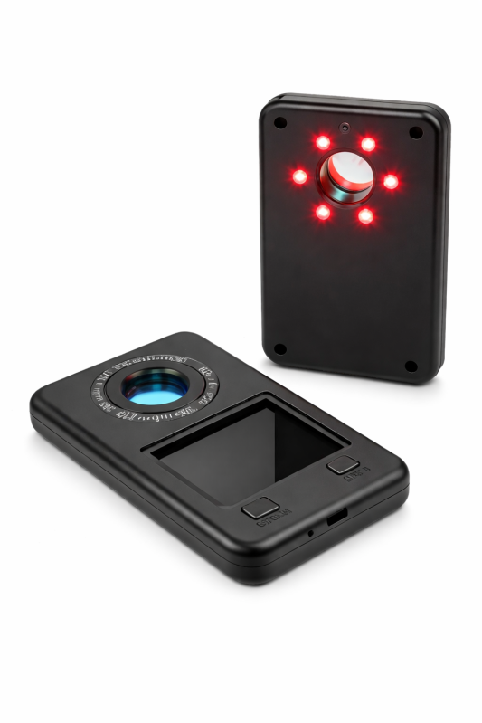 Detektor skrytých kamier a kamier s IR nočným videním DE02