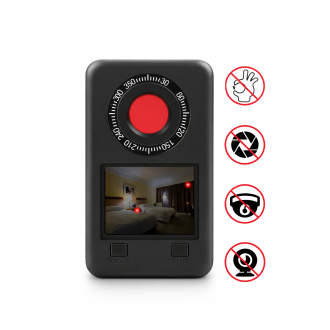 Detektor skrytých kamier a kamier s IR nočným videním DE02