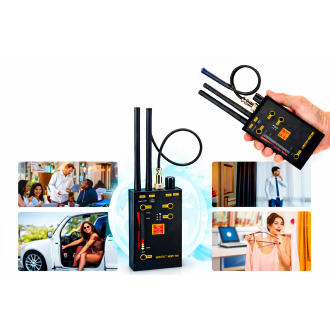 Multifunkčný RF detektor skrytých kamier a GSM odposluchov VPro Hero 009