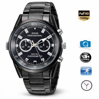 Špionážne hodinky s Full HD kamerou s nočným videním