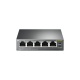 PoE switch pre IP kamerové systémy 4-port TP-LINK