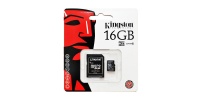 16 GB pamäťová Micro SD karta Kingston + SD Adaptér, CLASS 10