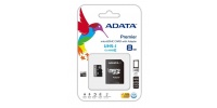 8 GB pamäťová Micro SD karta ADATA + SD Adaptér, CLASS 10