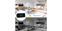 WiFi HD kamera v budíku s nočným videním a PIR detekciou pohybu