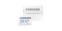 256GB pamäťová Micro SD karta Samsung EVO Plus + SD adaptér, CLASS 10