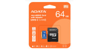 64 GB pamäťová Micro SD karta ADATA + SD Adaptér, CLASS 10